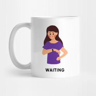 A girl waiting for something...or someone. Mug